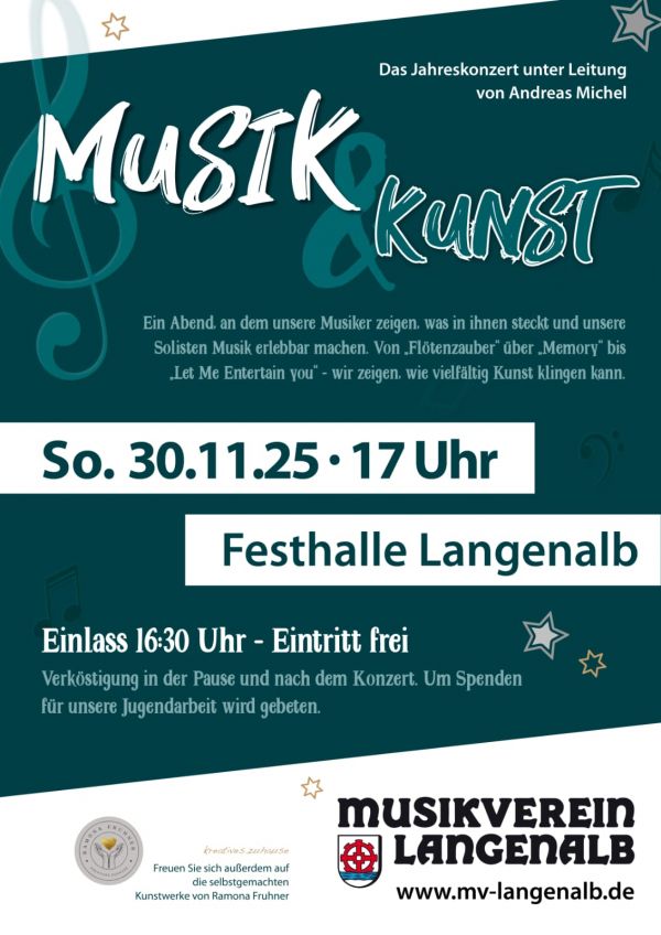 Jahreskonzert Musik&Kunst